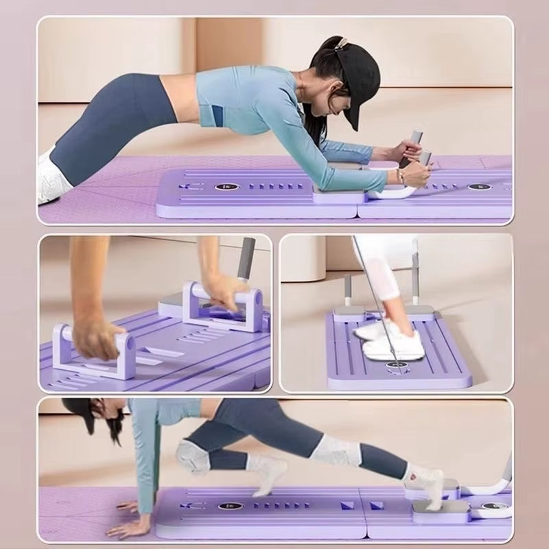 Multifunctional Abdominal Exercise Board Foldable Push-Up Board Pilates Board Body Shaping Machine Home Fitness Equipment